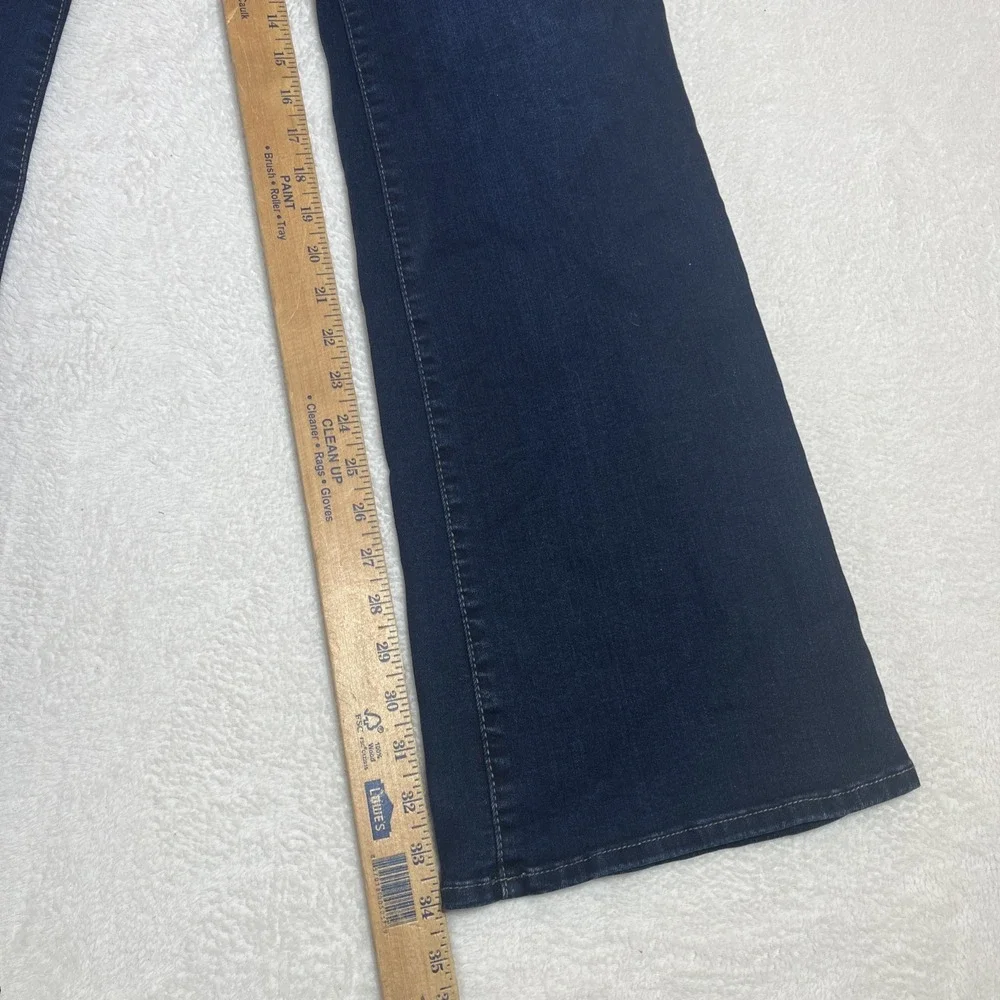 Kut From The Kloth Womens 12 Natalie High Rise Bootcut Jeans Blue Flap Pocket
